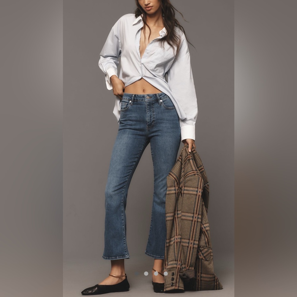 NEW Frame Denim Le Crop Mini Boot High Rise Jeans size 25 - Picture 3 of 13